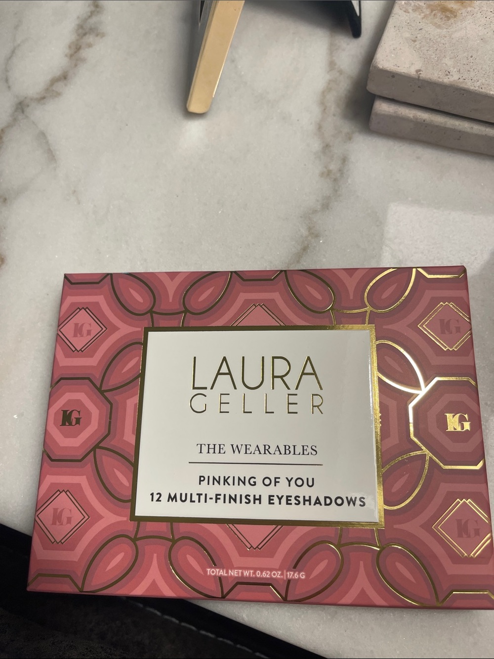 Laura Geller Pink and Gold Decorative Eyeshadow Palette